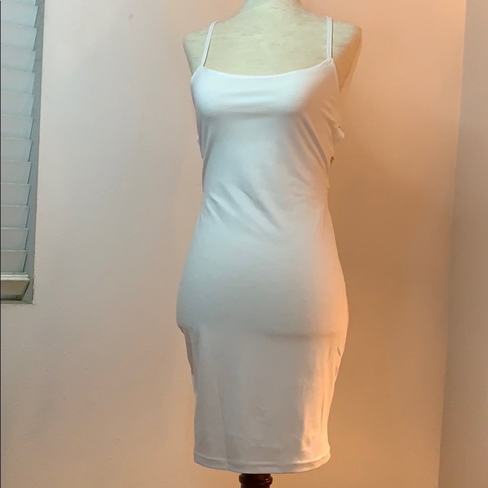 White strappy dress